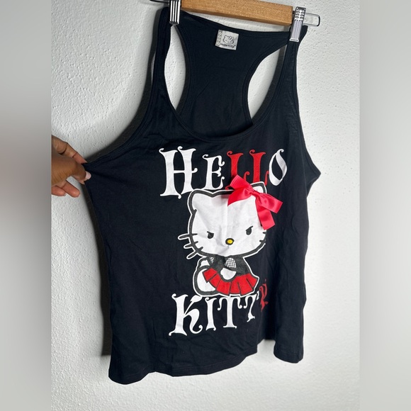 Hello Kitty Black Tank Top with Red and White Accents - Picture 1 of 6